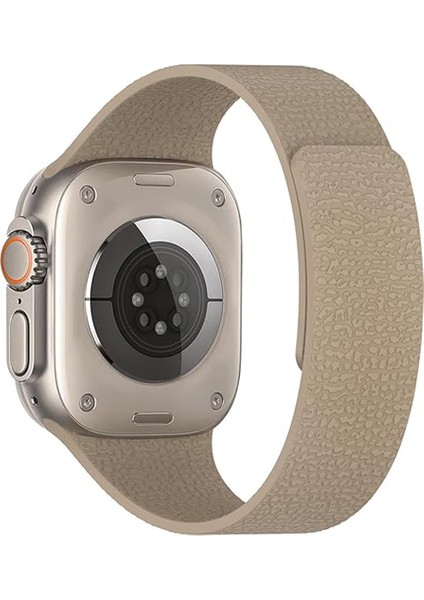 Apple Watch 2-3-4-5-6-7-8-10 & Se Uyumlu Manyetik Desenli Spor Silikon Kordon (38/40/41 & 42 Mm) fiyatları