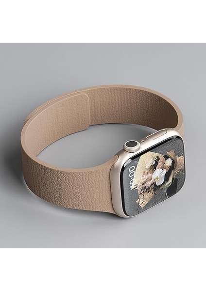 Apple Watch 2-3-4-5-6-7-8-10 & Se Uyumlu Manyetik Desenli Spor Silikon Kordon (38/40/41 & 42 Mm) fırsatları