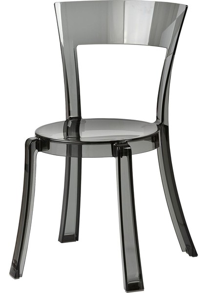 Plastik Sandalye, Şeffaf Gri