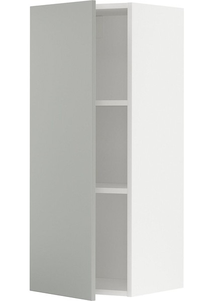 Mutfak Duvar Dolabı, Havstorp Açık Gri, 40X100 Cm, 1 Kapaklı