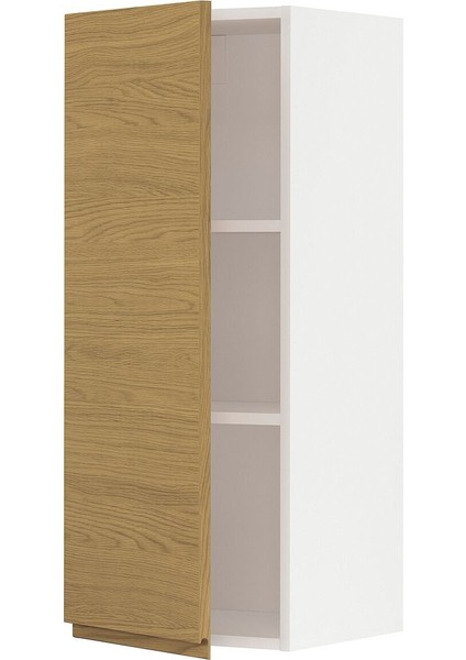 Mutfak Duvar Dolabı, Voxtorp Meşe Görünümlü, 40X100 Cm, 1 Kapaklı
