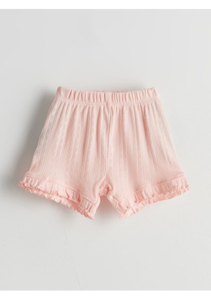 Yeni Sezon Beli Lastikli Kız Bebek Pijama Alt