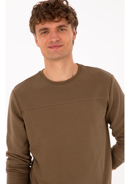 Erkek Haki Sweatshirt 50315455-VR027 fiyatları