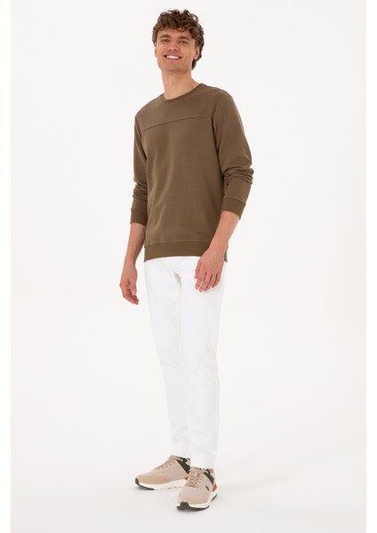 Erkek Haki Sweatshirt 50315455-VR027 fırsatları