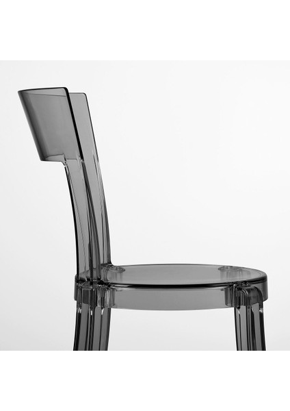 Plastik Sandalye, Şeffaf Gri modelleri