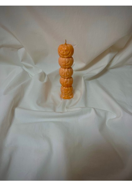 Little Pumpkin Candle(Sütun) Vanilya Kokulu 55 Gram Doğal Soya Mumu - El Yapımı fiyatları