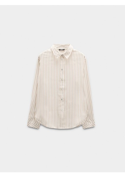 Uzun Kollu Çizgili Gömlek indirimleri