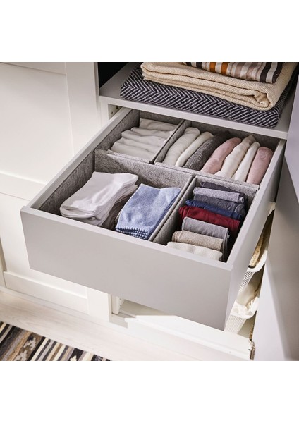 Kutu Seti, Açık Gri, 25X27X12 Cm, 2 Adet