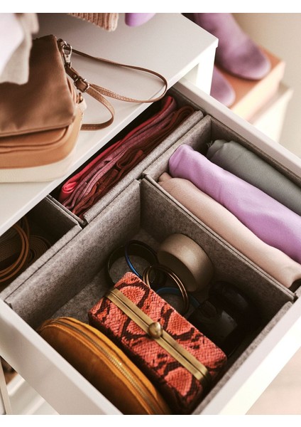 Kutu Seti, Açık Gri, 25X27X12 Cm, 2 Adet modelleri