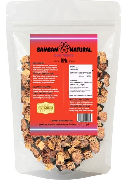 %100 Doğal Dana Akciğer Küp 1x1 cm 100 Gr Köpek Ödül ve Eğitim Maması – Katkısız, Koruyucusuz, Yüksek Proteinli Doğal Çiğneme Atıştırmalığı, Sağlıklı Diş ve Kas Gelişimini Destekler. modelleri