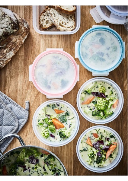 Saklama Kabı Contası, Plastik, Yuvarlak, 4 Adet modelleri