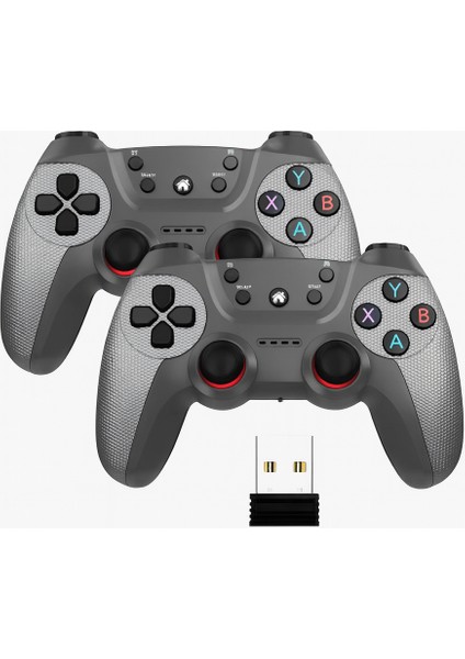 Çiftler Oyun Denetleyicisi Linux/android Oyun Kutusu Pc Akıllı Tv Kutusu 2.4g Gamepad