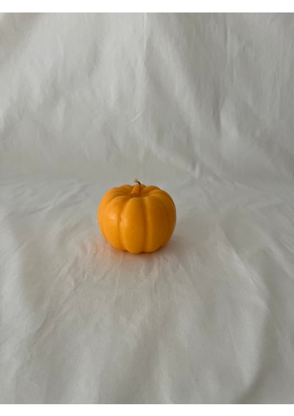 Pumpkin Candle Vanilya Kokulu 140 Gram Doğal Soya Mumu - El Yapımı