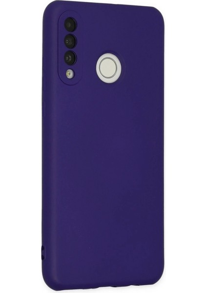 Huawei P30 Lite Kılıf Nano Içi Kadife Silikon - Mor modelleri