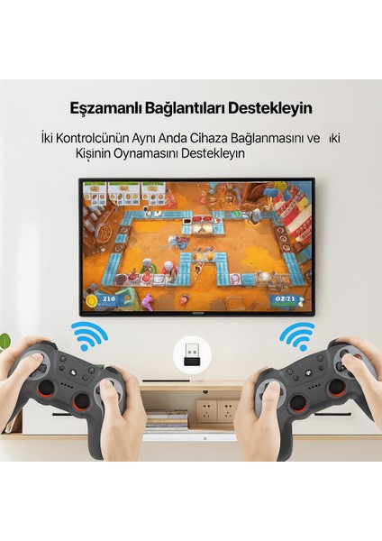 Çiftler Oyun Denetleyicisi Linux/android Oyun Kutusu Pc Akıllı Tv Kutusu 2.4g Gamepad modelleri