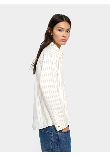 %100 Pamuk Çizgili Gömlek fiyatları