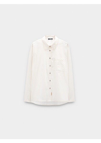 %100 Pamuk Çizgili Gömlek indirimleri