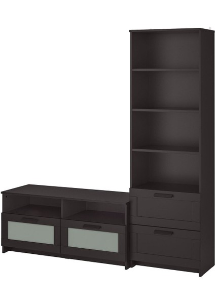 Tv Ünitesi, Siyah, 180X41X190 cm