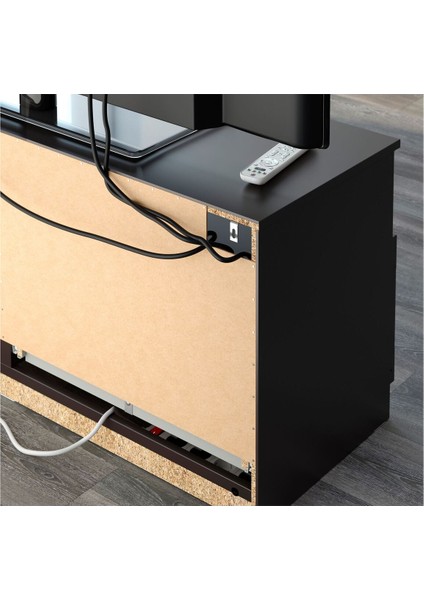 Tv Ünitesi, Siyah, 180X41X190 cm fırsatları