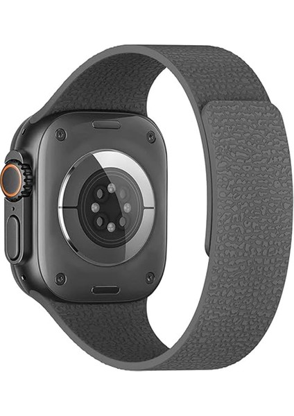 Apple Watch 2-3-4-5-6-7-8-10 & Se Uyumlu Manyetik Desenli Spor Silikon Kordon (38/40/41 & 42 Mm) fiyatları