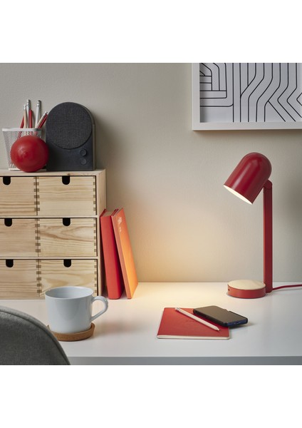 Masa Lambası, Kırmızı, 34 cm fiyatları