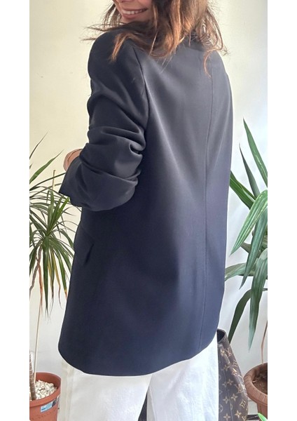 Kadın Lacivert Blazer Ceket modelleri