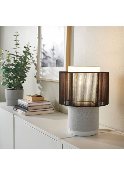 Masa Lambası Hoparlör, Beyaz-Siyah, 40X25 cm fiyatları