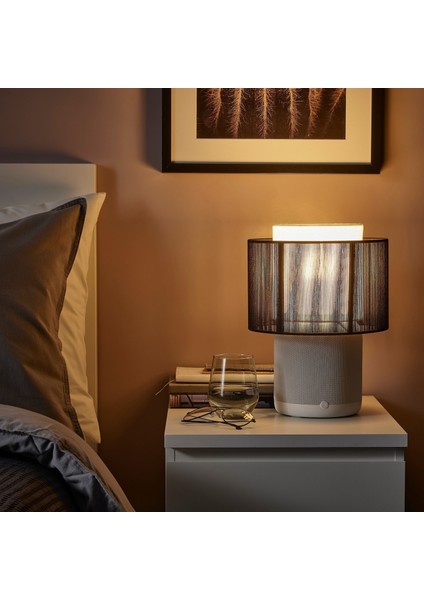 Masa Lambası Hoparlör, Beyaz-Siyah, 40X25 cm fırsatları