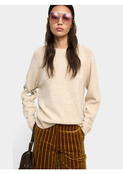 Örme Yuvarlak Yaka Kazak