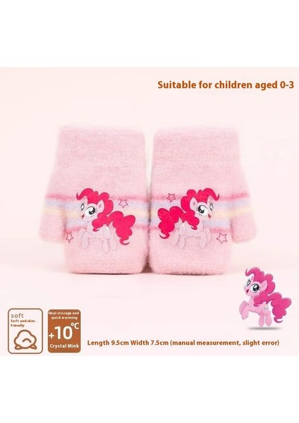 Sonbahar ve Kış Pony Paulie Soğuk Sıcak Karikatür Yün Örme Çocuk Elnleri (Yurt Dışından)