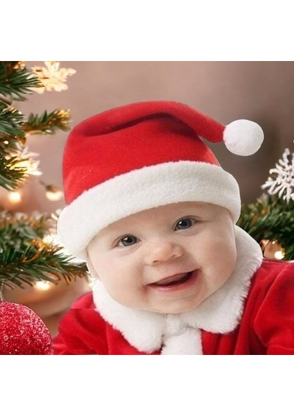 Bebek Noel Baba Şapkası Polar