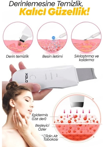 Hipersonik Titreşimli Spatula Siyah Nokta Yüz Temizleme Cihazı indirimleri