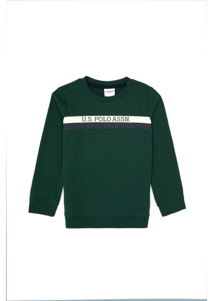 Erkek Çocuk Koyu Yeşil Sweatshirt 50313994-VR079
