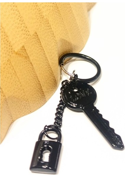 Çelik Siyah Figürlü Unisex Küpe