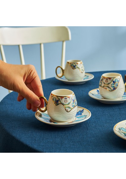 Efsun 6 Kişilik Kahve Fincan Takımı 90 ml modelleri