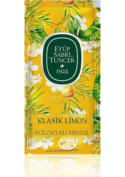 Eyüp Sabri Tuncer Klasik Limon Kolonyalı Mendil 150'LI (Küçük Boy) fiyatları