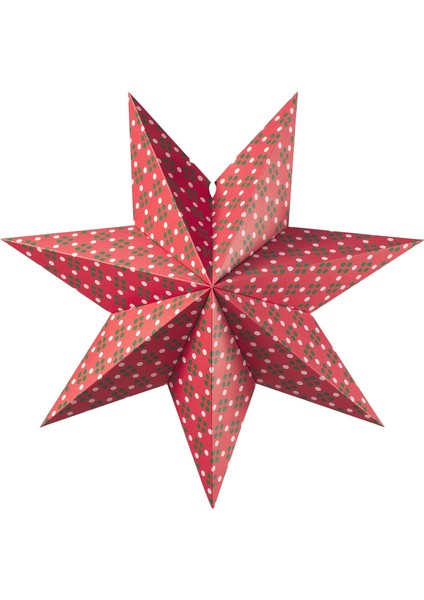 Abajur Başlığı, Pembe-Yeşil, 48 cm