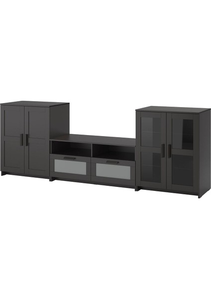 Tv Ünitesi, Siyah, 276X41X95 cm