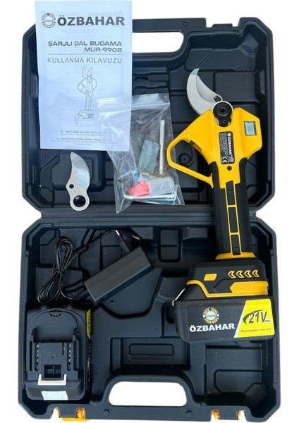 Akülü Dal Budama Makası 21V Li-On 2AH Çift Akü fiyatları