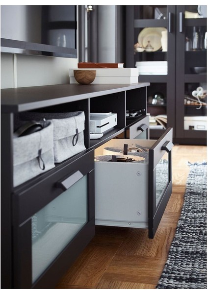 Tv Sehpası, Siyah, 180X53 cm fiyatları