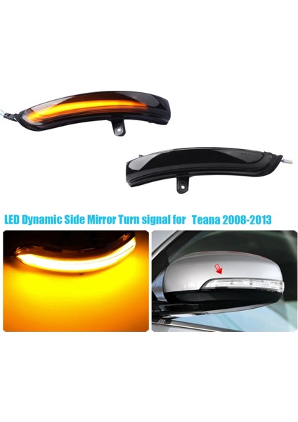 Nissan Teana Için J32 2008 - 2013 Araba Dinamik LED Yanıp Söner Dikiz Aynası Işığı Dönüş Sinyali Işığı (Yurt Dışından) fiyatları
