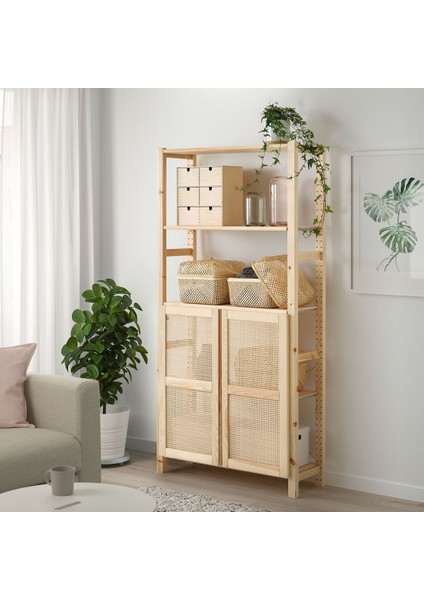 Kapaklı raf ünitesi, çam, 89x30x179 cm fiyatları