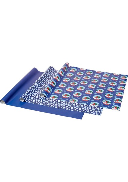 Hediye paketi kağıdı, mavi, 3x0.7 m/2.10 m²