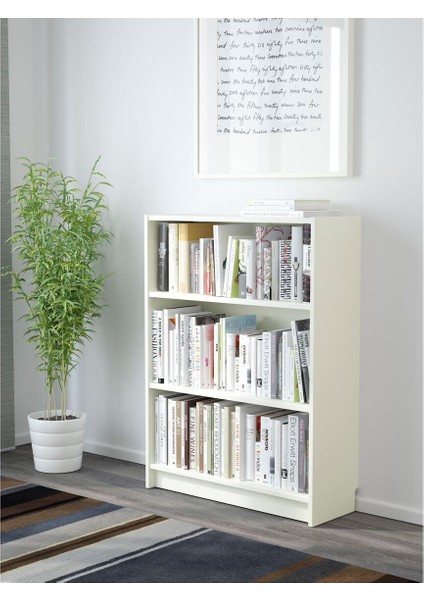 Kitaplık, Beyaz, 80X28X106 cm fırsatları