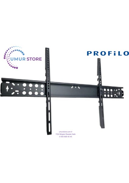 75PA725EQG 75" QLED 4K Android Smart 70-100 Inç Sabit LCD LED Tv Duvar Askı Aparatı