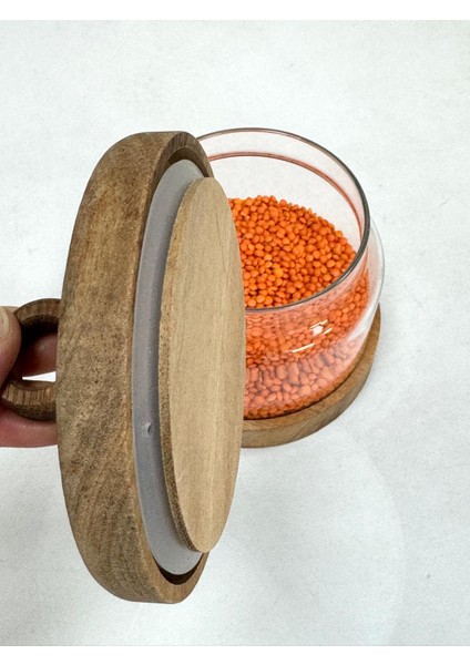 Nora 750 Ml Akasya Kapak Ve Standlı Kavanoz modelleri