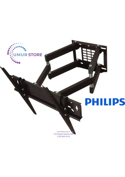 The One 50PUS8909/62 50” Smart 4K UHD Dolby Vision Dolby Atmos Titan Os Ambilight 39-65 Inç Kilitli Hareketli LCD LED Tv Duvar Askı Aparatı