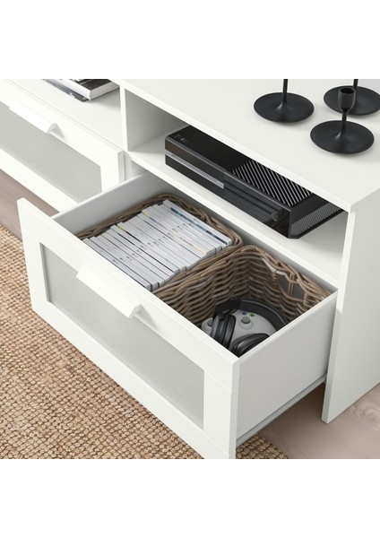 Tv ünitesi, beyaz, 336x41x95 cm modelleri