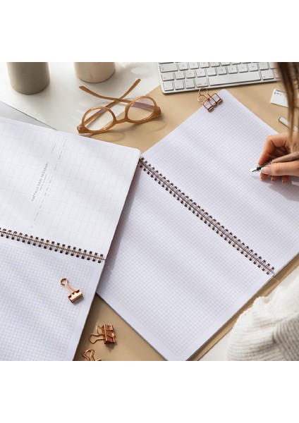 A4 Spiralli Karton Kapak 4'lü Set Kareli Okul Defteri 80 Yaprak - Ders Programlı Çok Renkli indirimleri