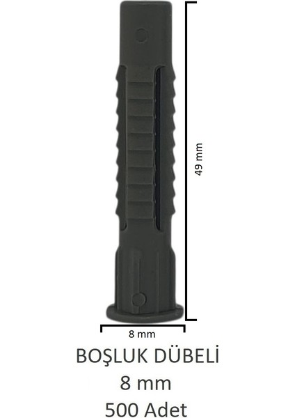 Boşluk, Tuğla Dübeli 8 mm 500 Adet modelleri
